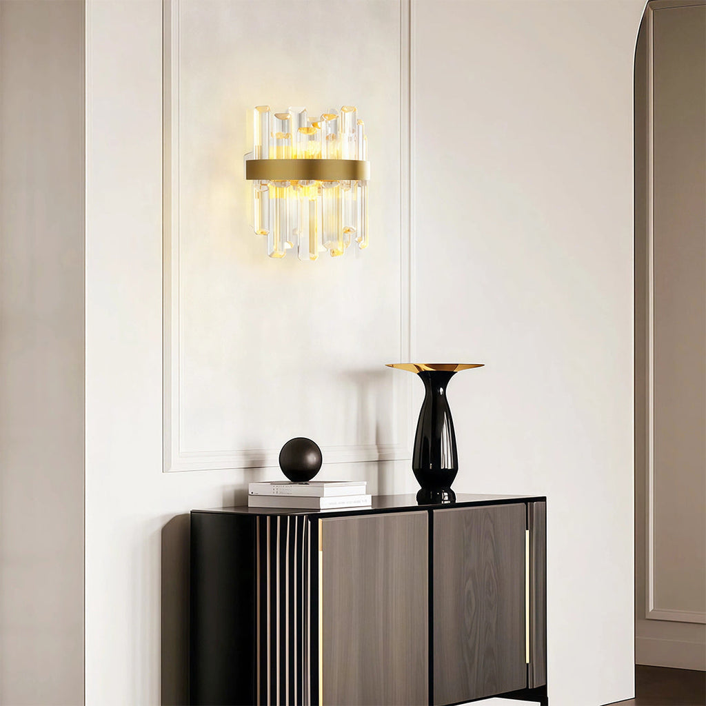 VERITY CRYSTAL EMBELLISHED WALL SCONCE