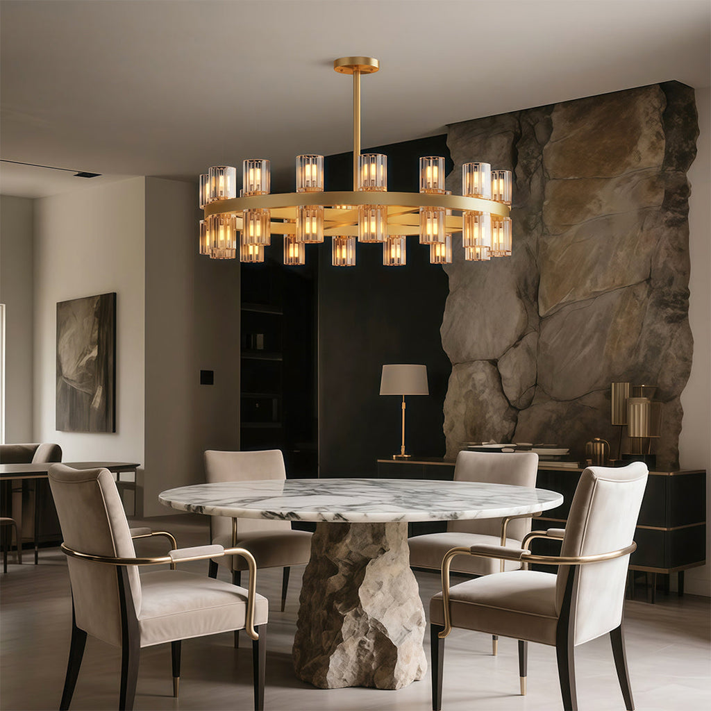 WINTERBOURNE CRYSTAL LUSTRE CEILING LIGHT