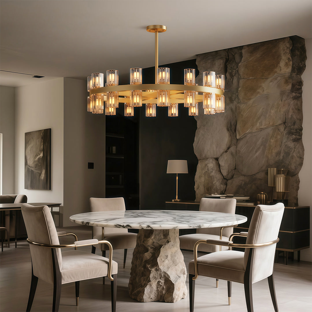 WINTERBOURNE CRYSTAL LUSTRE CEILING LIGHT