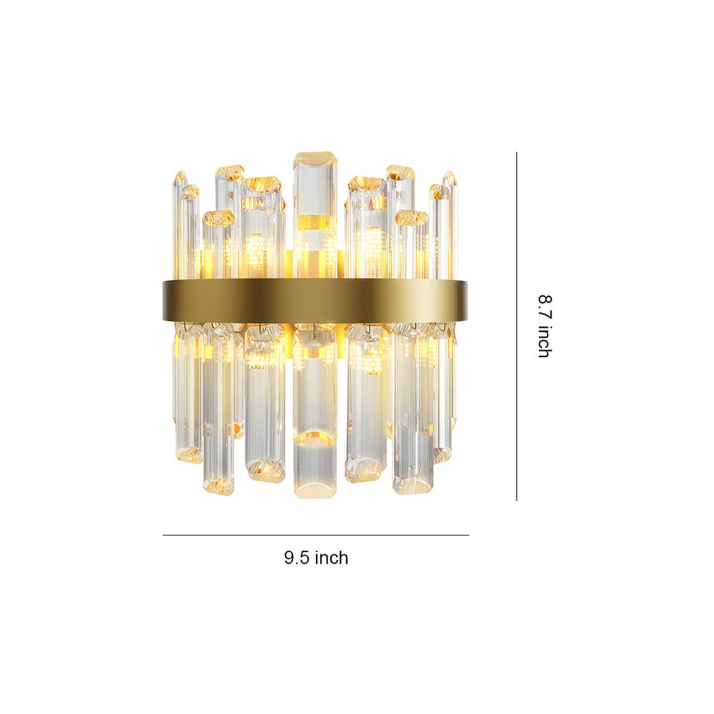 VERITY CRYSTAL EMBELLISHED WALL SCONCE