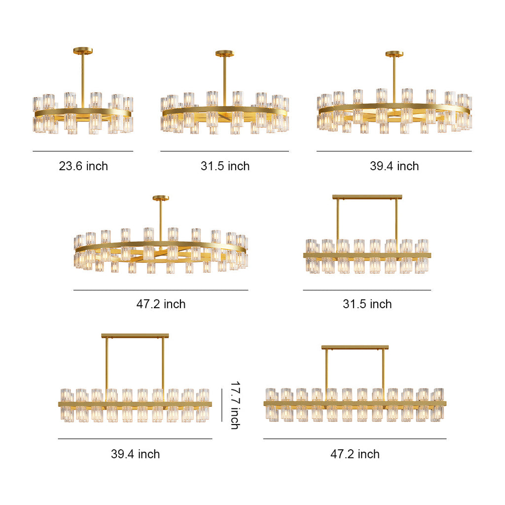 WINTERBOURNE CRYSTAL LUSTRE CEILING LIGHT