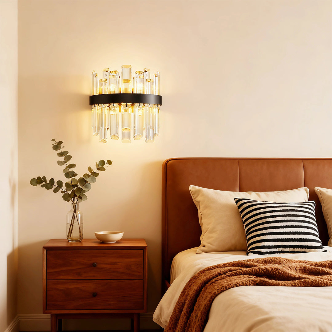 VERITY CRYSTAL EMBELLISHED WALL SCONCE