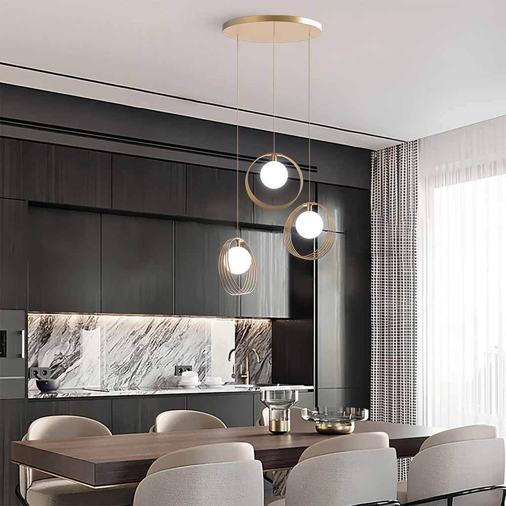 WINTHORPE TRIPLE GLOBE HANGING LUMINAIRE