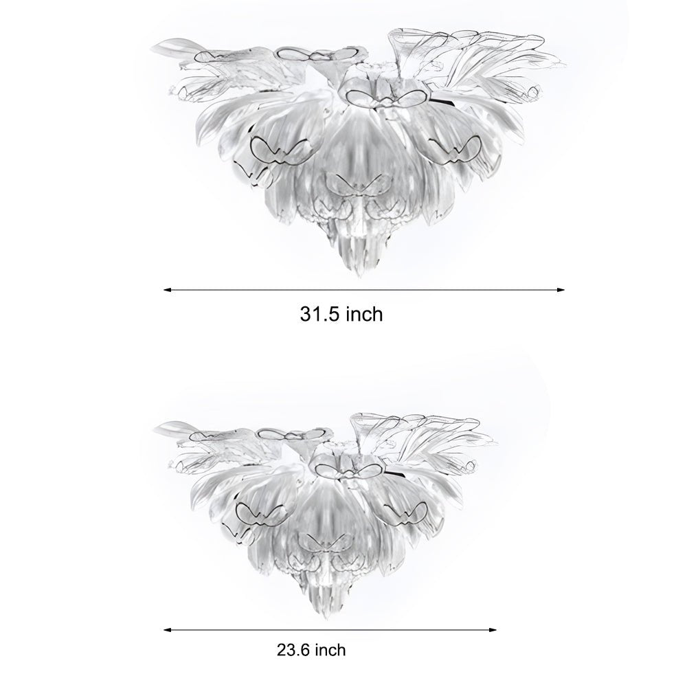 CHARLESTON BLOOM ARTISAN GLASS DIMMING CHANDELIER