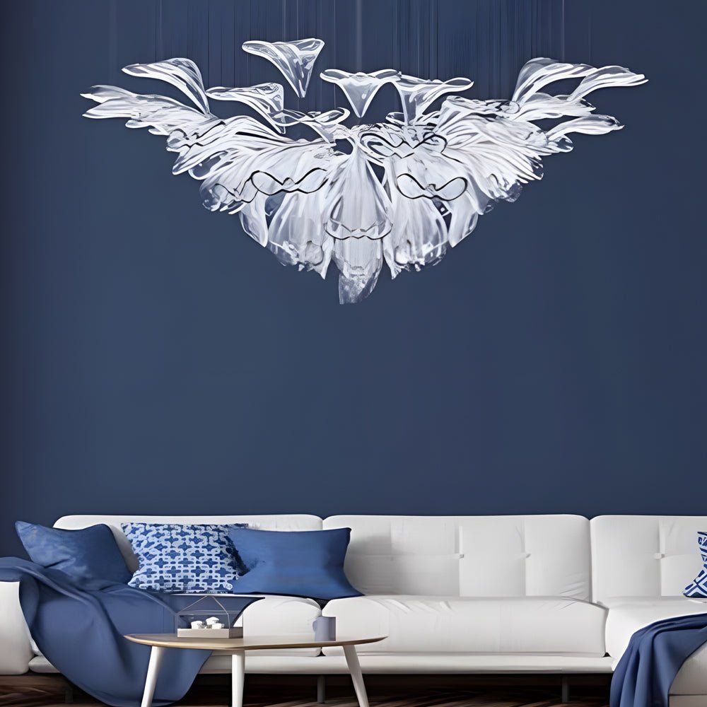 CHARLESTON BLOOM ARTISAN GLASS DIMMING CHANDELIER