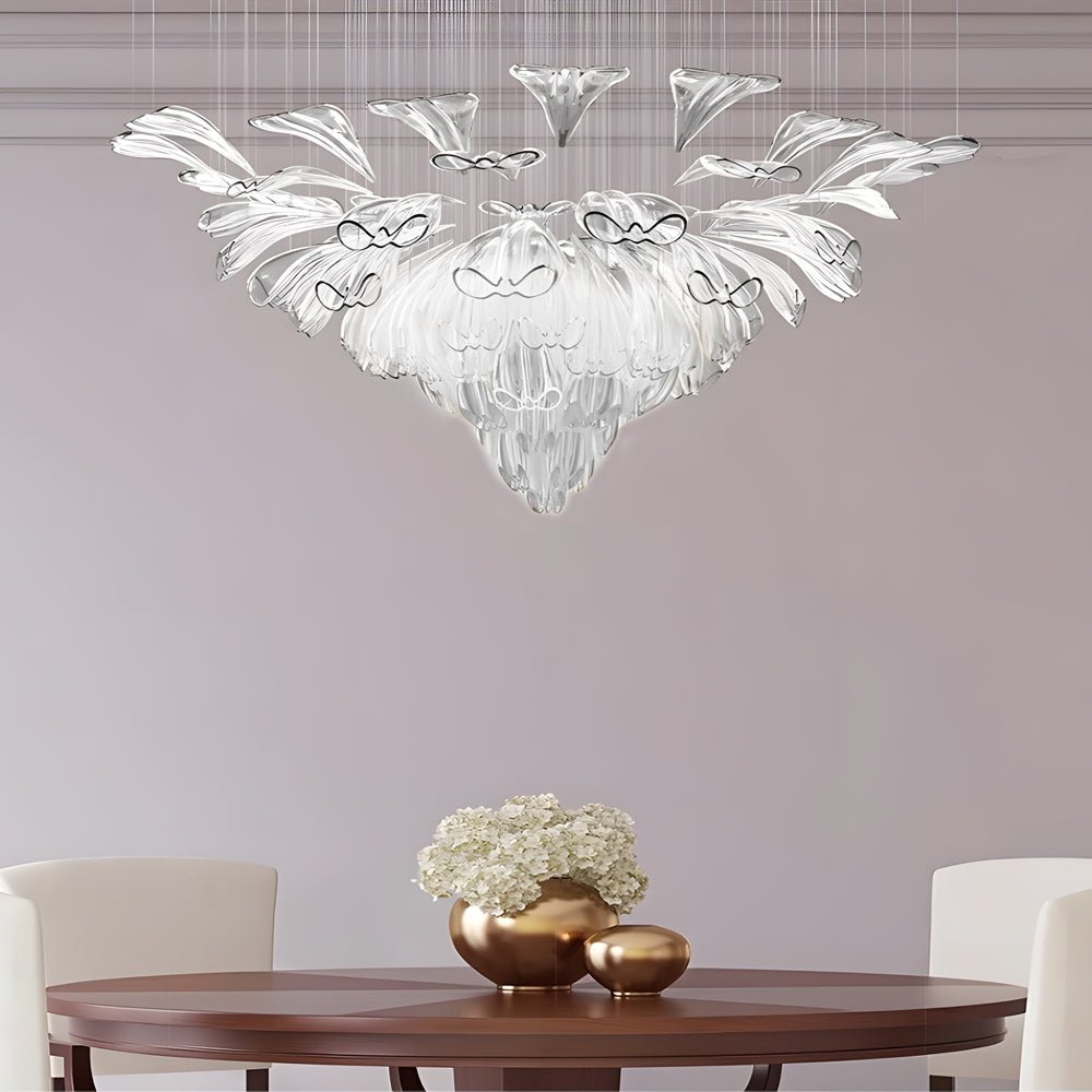 CHARLESTON BLOOM ARTISAN GLASS DIMMING CHANDELIER