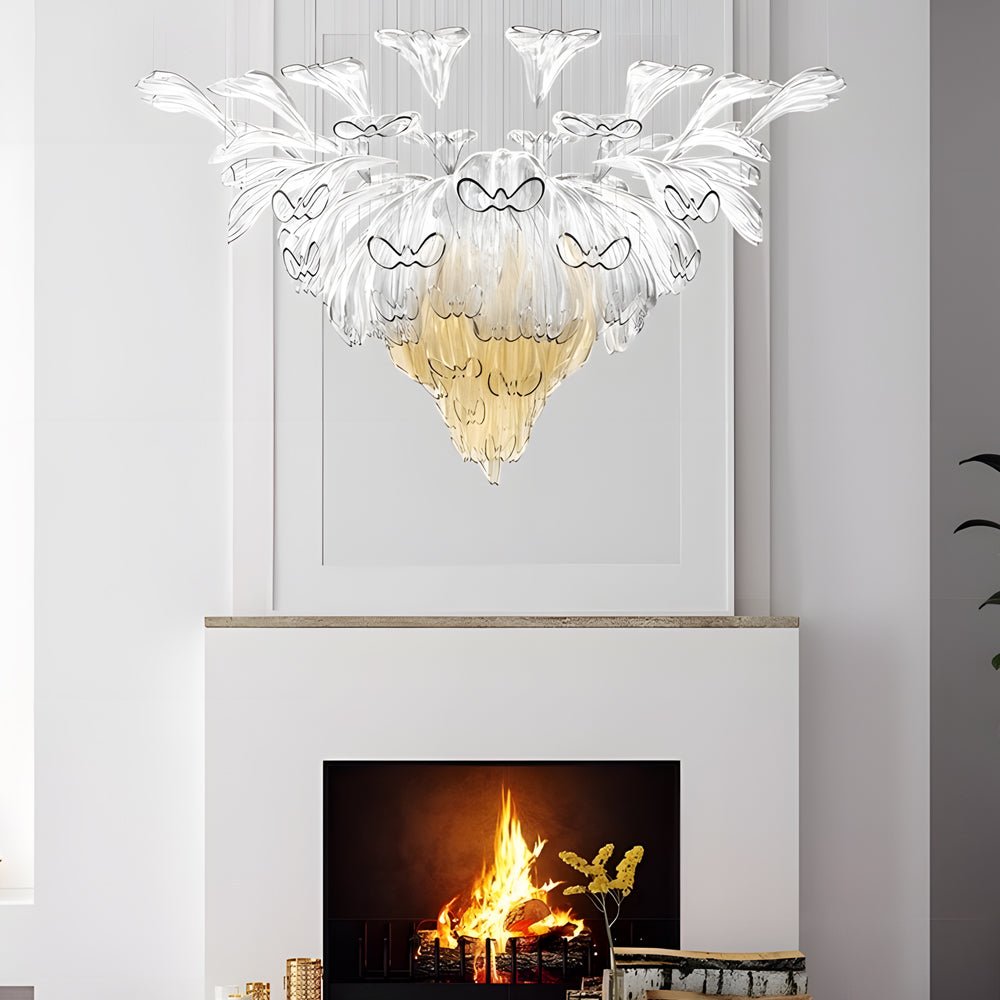 CHARLESTON BLOOM ARTISAN GLASS DIMMING CHANDELIER