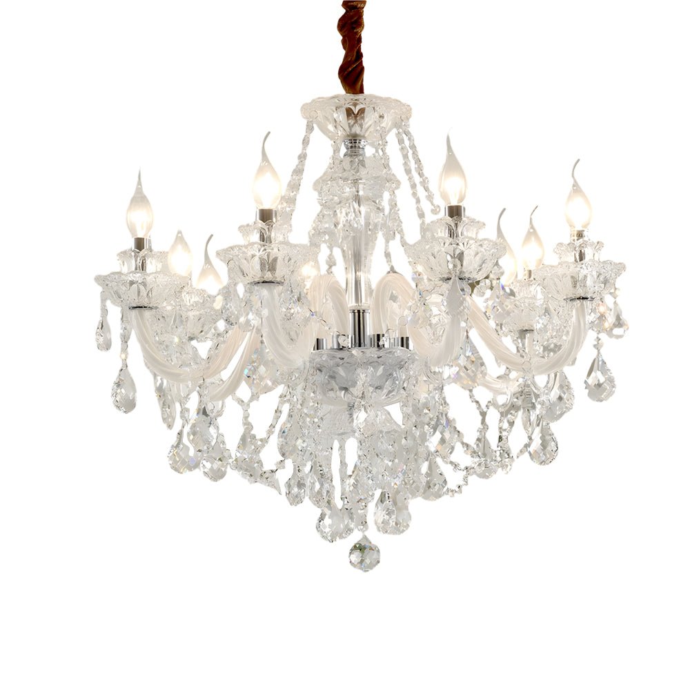 WINTHROP CRYSTAL TEARDROP CHANDELIER