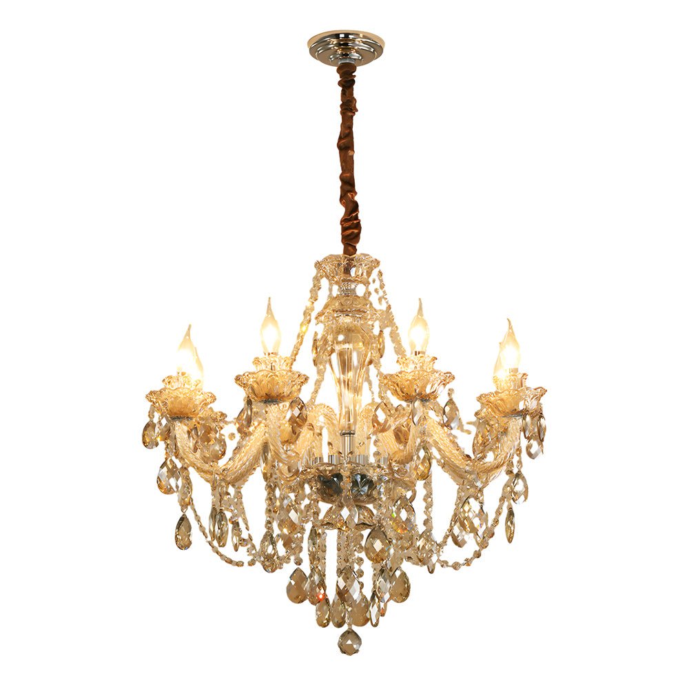 WINTHROP CRYSTAL TEARDROP CHANDELIER
