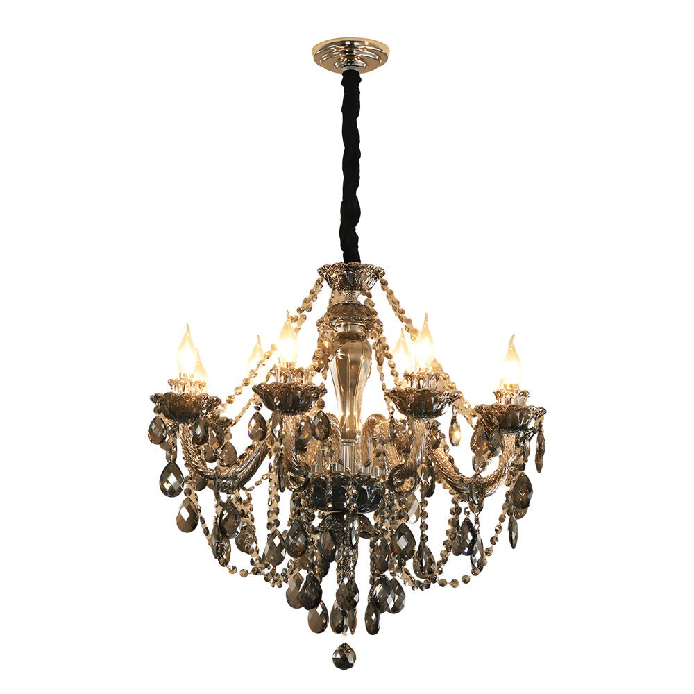 WINTHROP CRYSTAL TEARDROP CHANDELIER