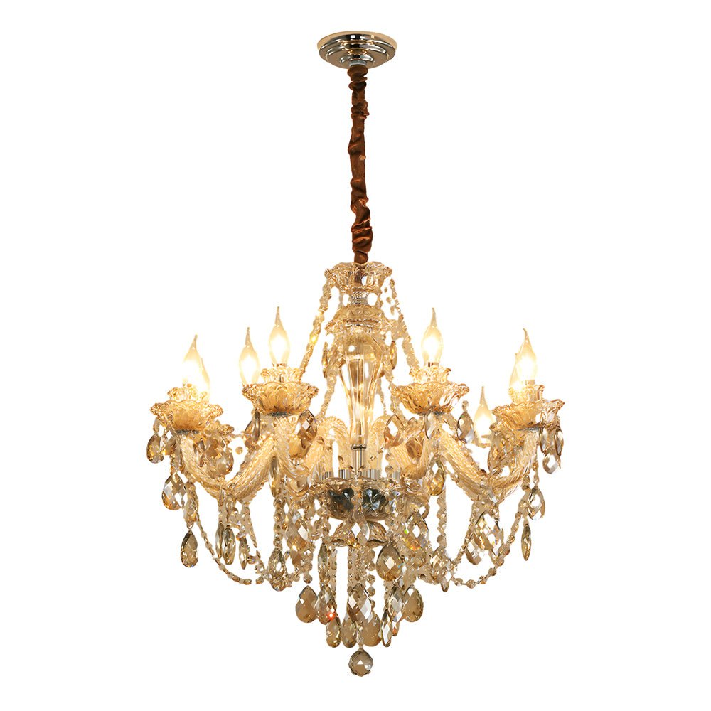 WINTHROP CRYSTAL TEARDROP CHANDELIER