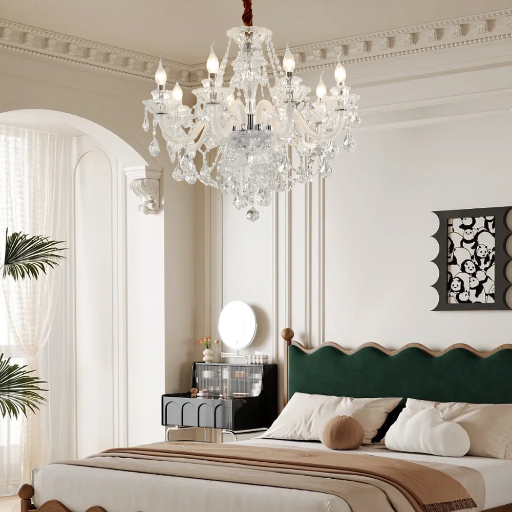 WINTHROP CRYSTAL TEARDROP CHANDELIER