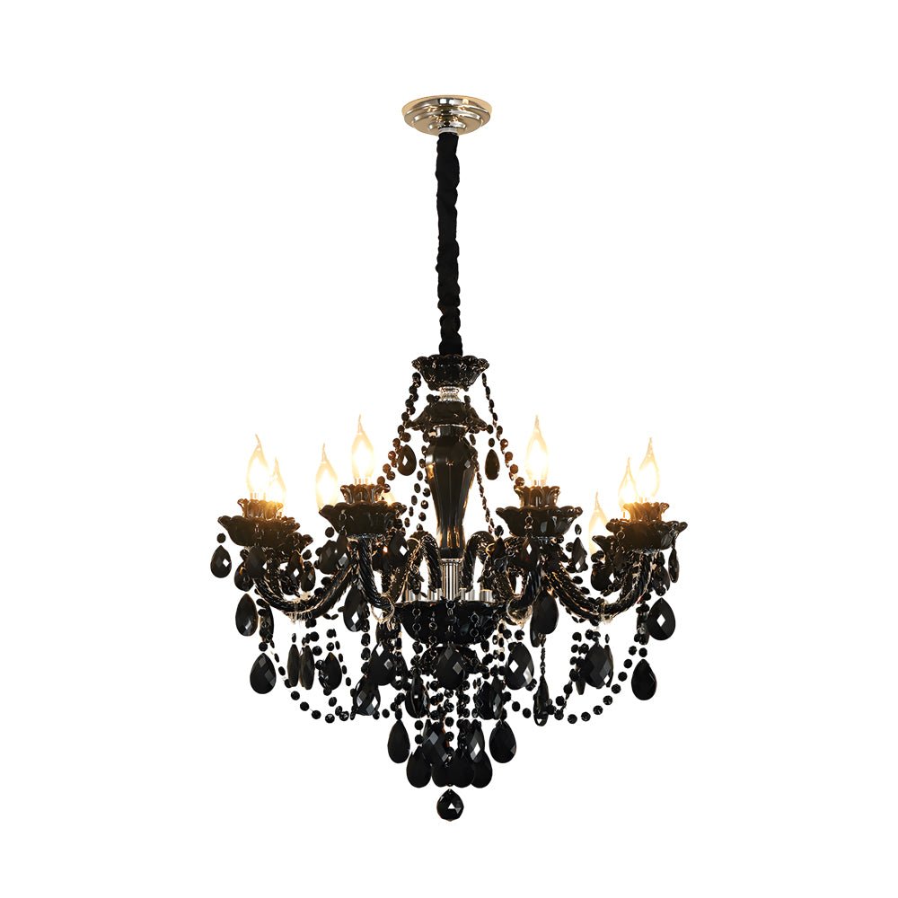 WINTHROP CRYSTAL TEARDROP CHANDELIER