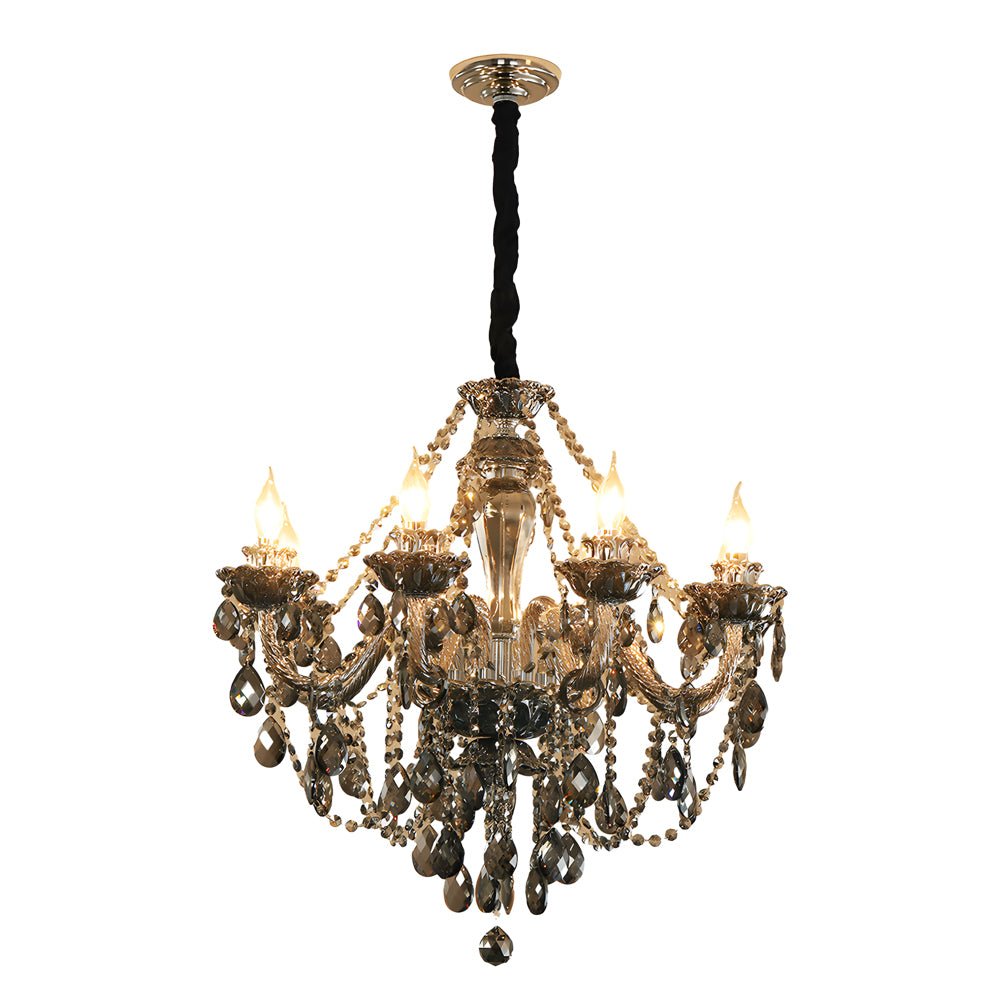 WINTHROP CRYSTAL TEARDROP CHANDELIER