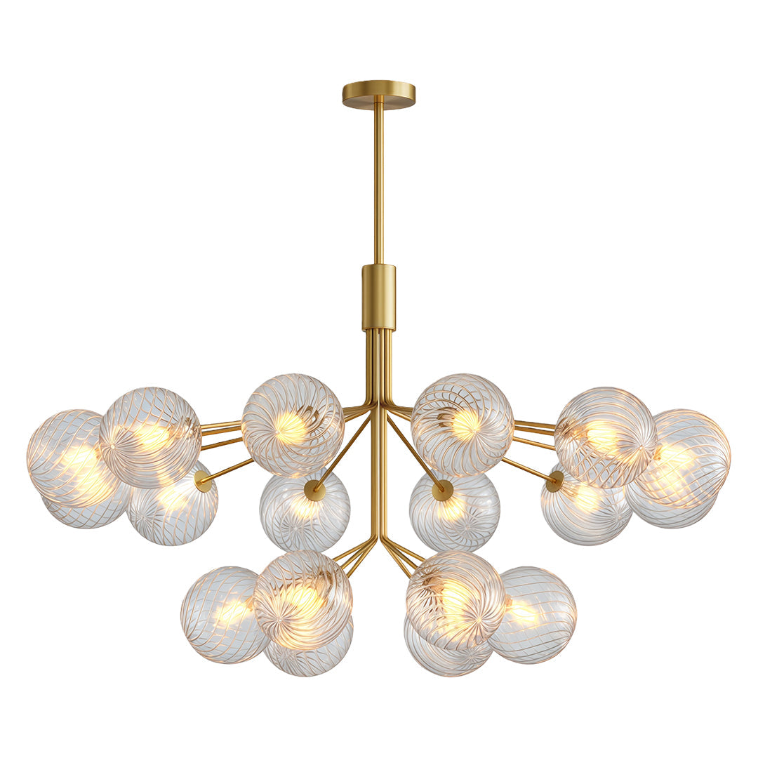 CHARLESTON COPPER ORB CEILING LUMINAIRE