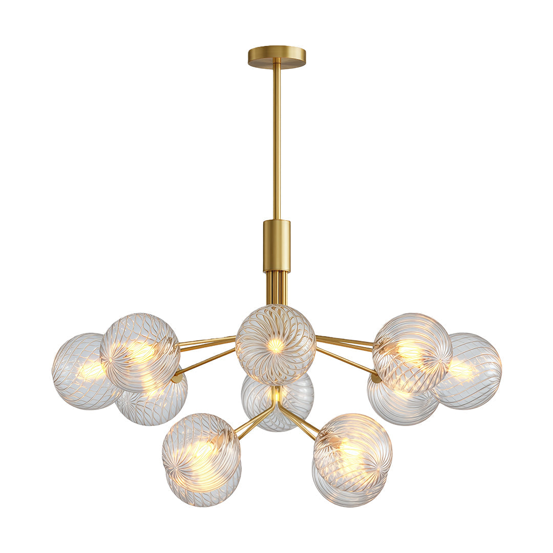 WINDSOR COPPER GLASS DRAPED CEILING LANTERN