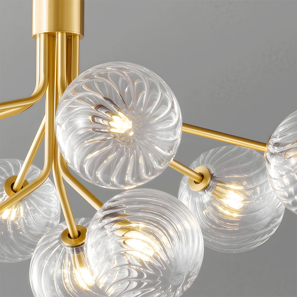 WINDSOR COPPER GLASS DRAPED CEILING LANTERN