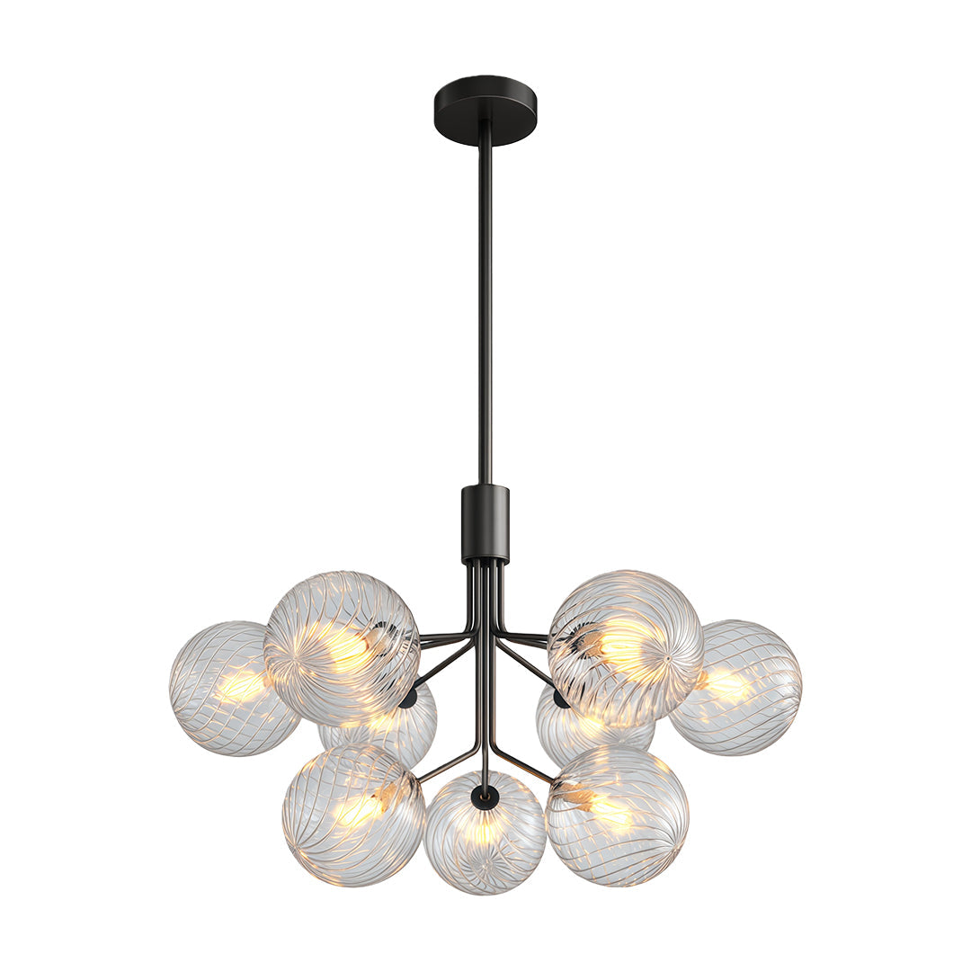 CHARLESTON COPPER ORB CEILING LUMINAIRE