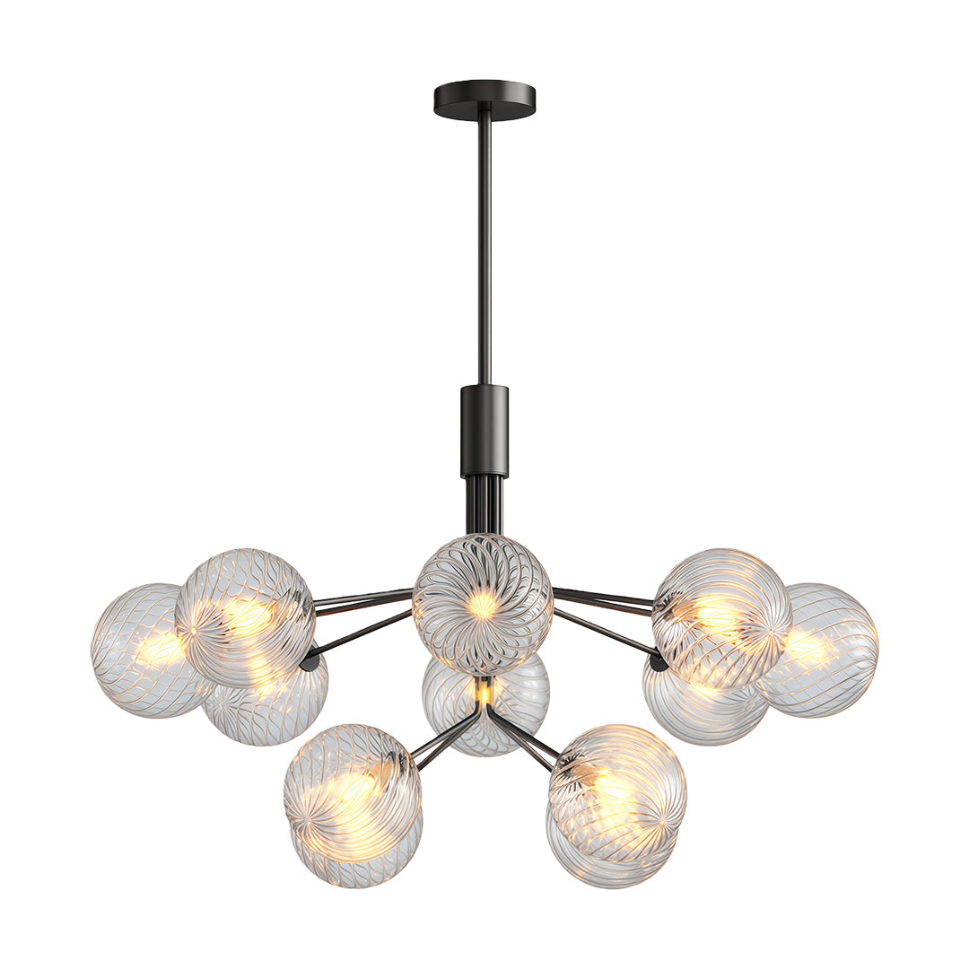 WINDSOR COPPER GLASS DRAPED CEILING LANTERN
