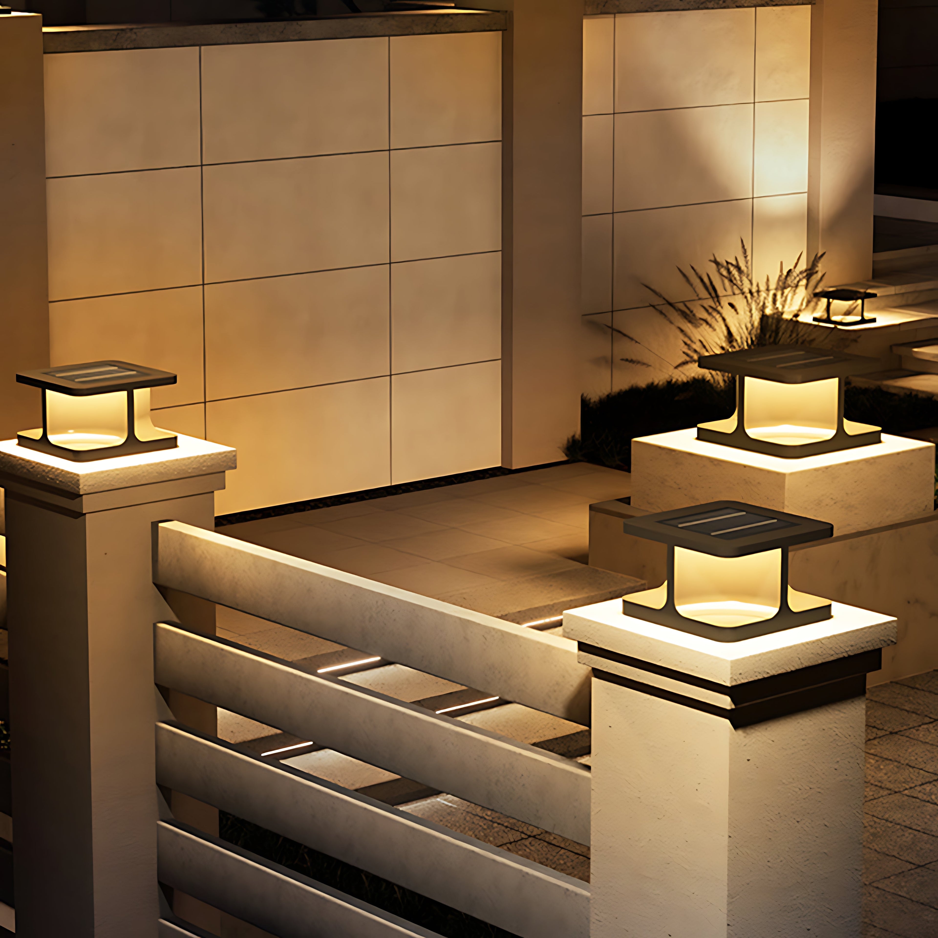 WINDSOR SQUARE STAINLESS STEEL COURTYARD LANTERN