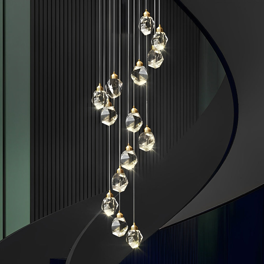 WINDSOR SPIRAL CRYSTAL CEILING LUMINAIRE