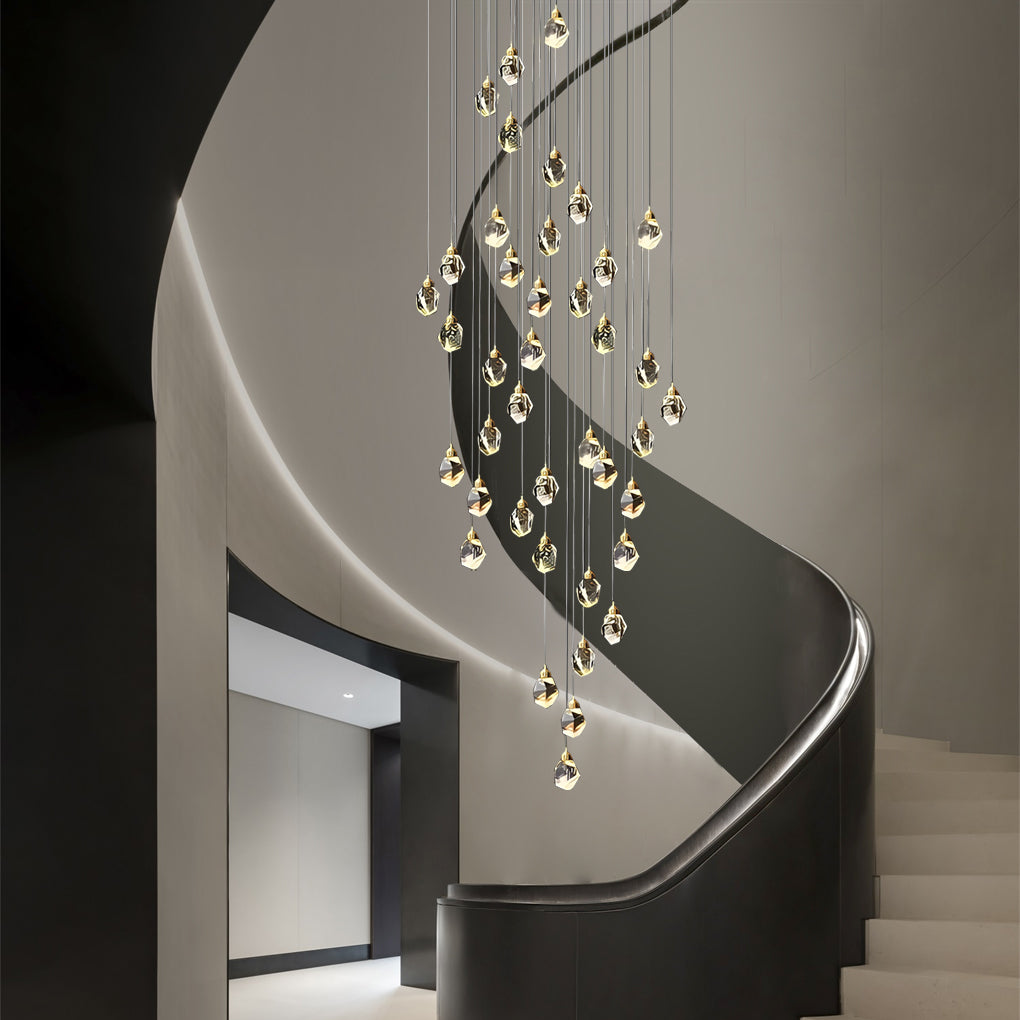 WINDSOR SPIRAL CRYSTAL CEILING LUMINAIRE