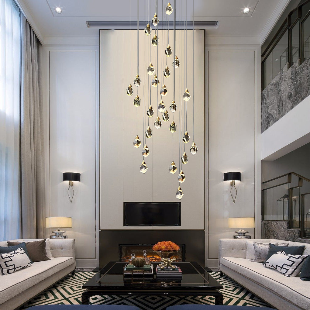 WINDSOR SPIRAL CRYSTAL CEILING LUMINAIRE