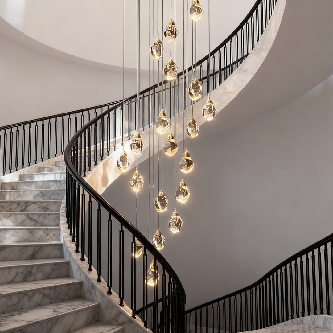 WINDSOR SPIRAL CRYSTAL CEILING LUMINAIRE