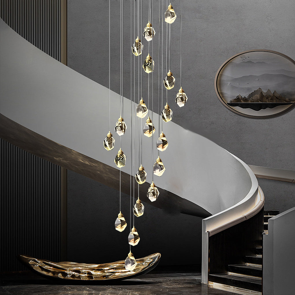 WINDSOR SPIRAL CRYSTAL CEILING LUMINAIRE
