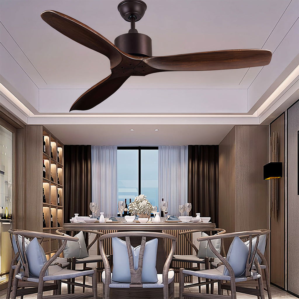 WINTHROP WOODEN TRIO CEILING FANDOLIER WITH ILLUMINATION