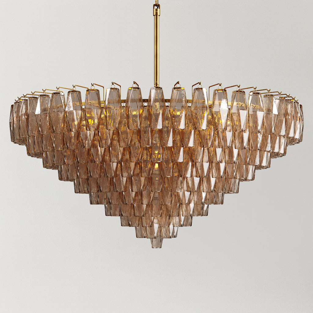 VERDANT MIST TIERED GLASS CEILING LANTERN