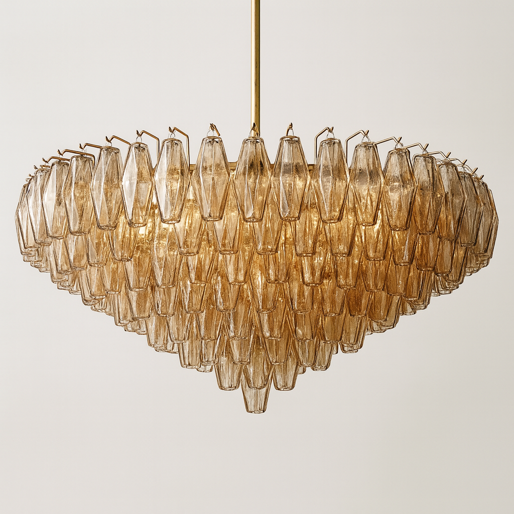 VERDANT MIST TIERED GLASS CEILING LANTERN