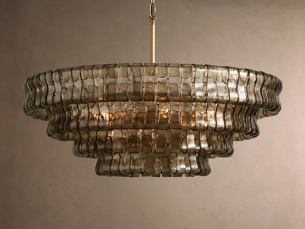 VERONA SMOKE-LACED CIRCULAR LIGHTING FIXTURE