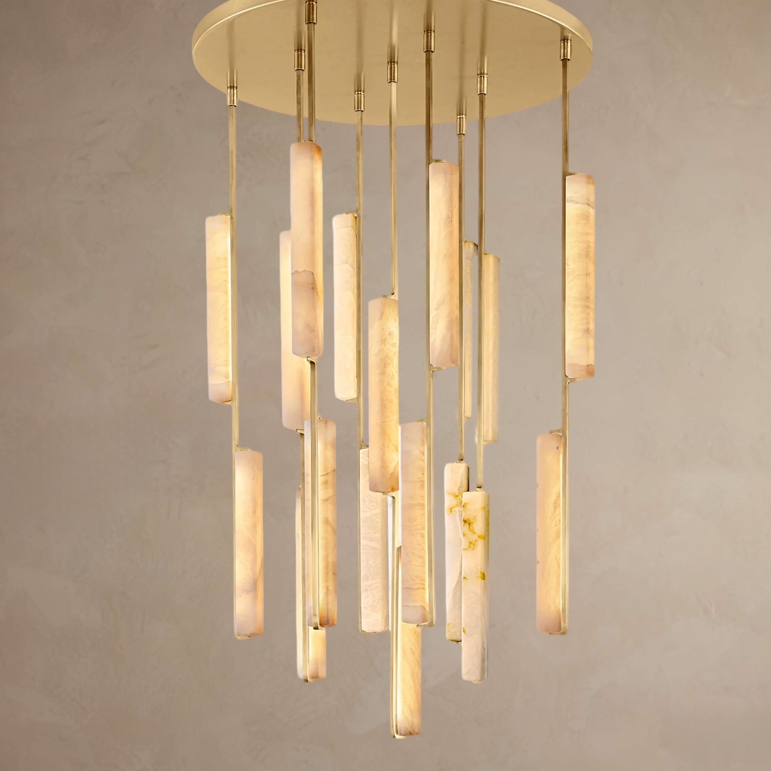 Vespera Creamstone Circular Luminaire