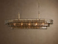 VITTORIO SMOKED GLASS OVATE CEILING LANTERN