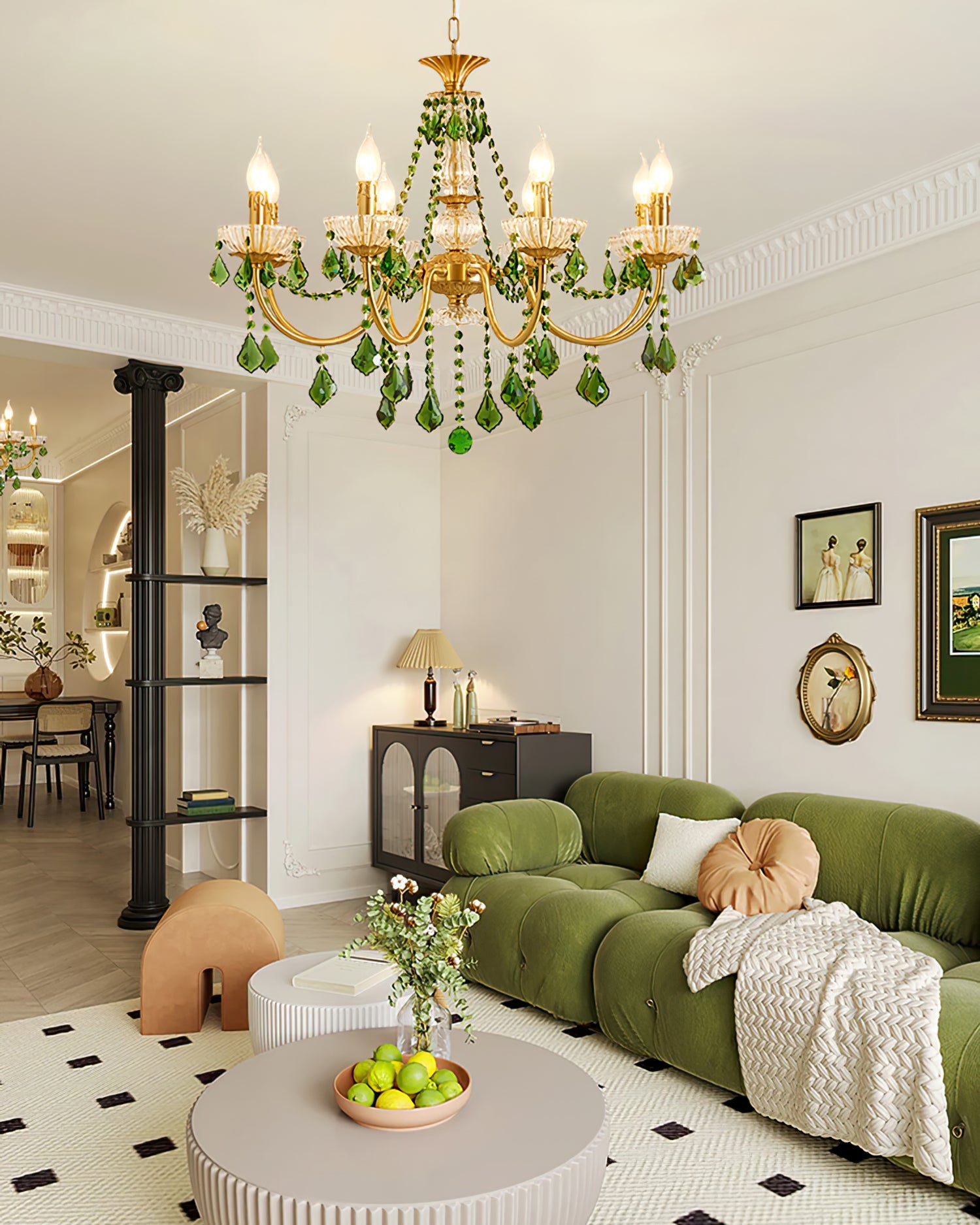 Ravenswood Antique Brass Canopy Chandelier