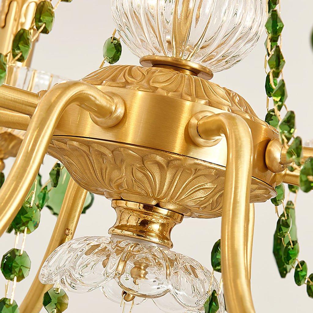 Ravenswood Antique Brass Canopy Chandelier