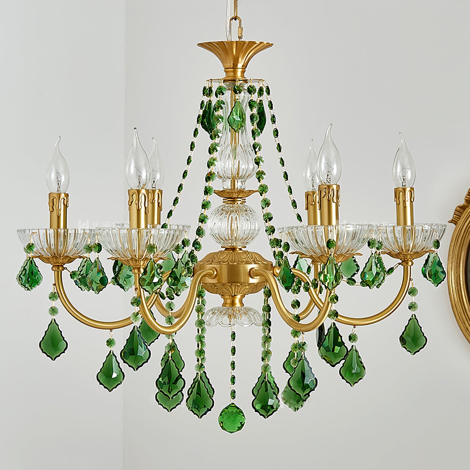 Ravenswood Antique Brass Canopy Chandelier