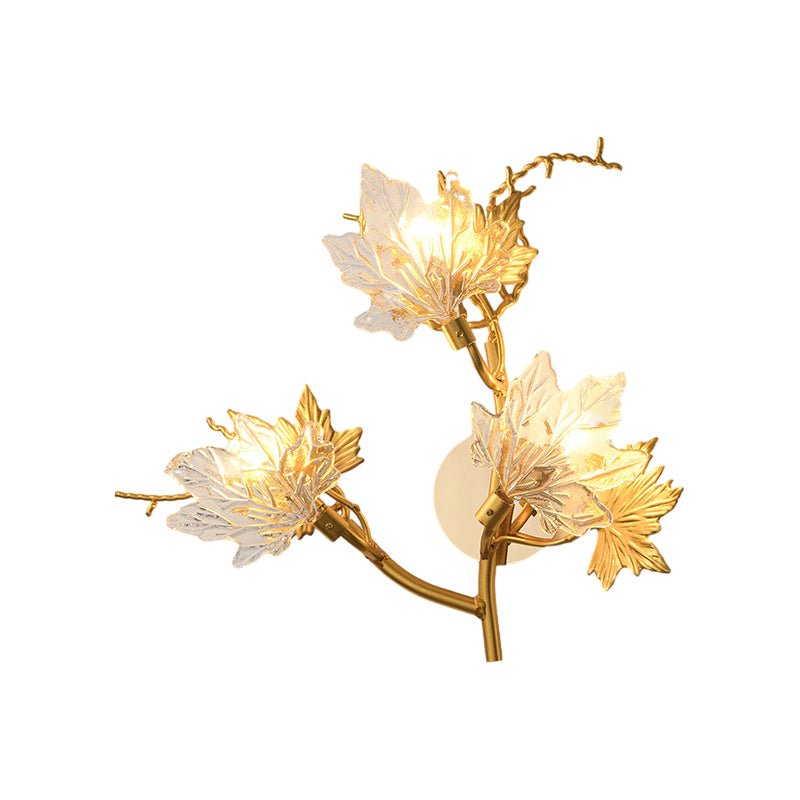 WINDSOR MAPLE LEAF TRIO DIMMER WALL SCONCE