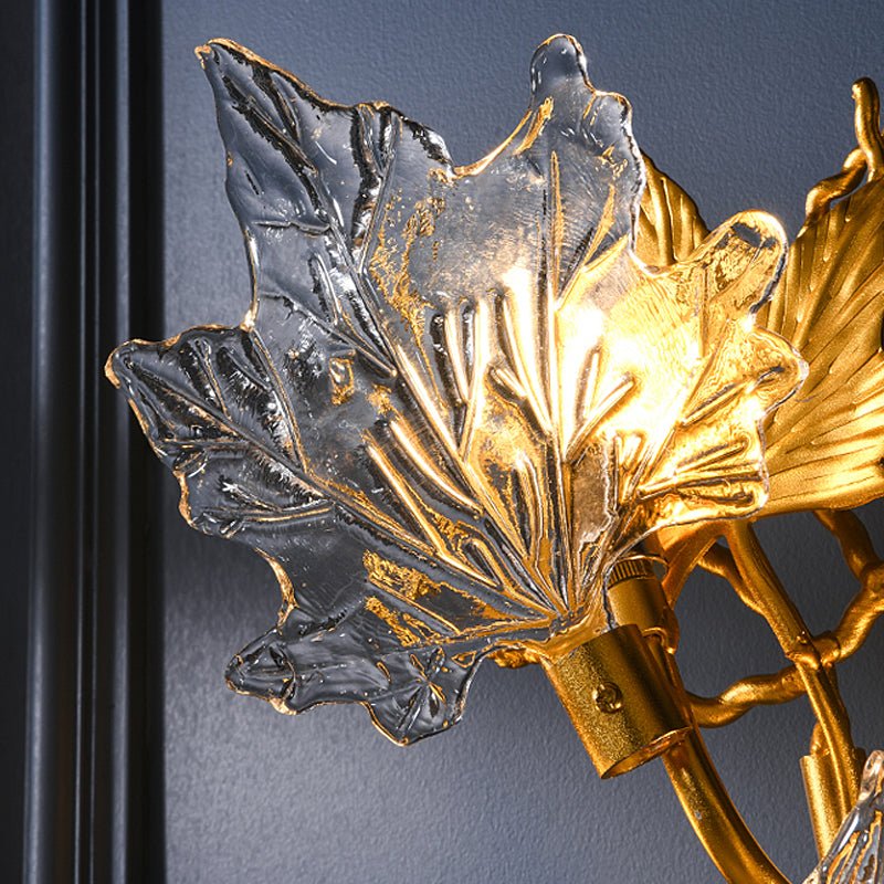 WINDSOR MAPLE LEAF TRIO DIMMER WALL SCONCE