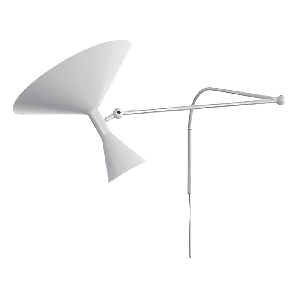 WINTHROP METAL SWING ARM TRUMPET WALL SCONCE