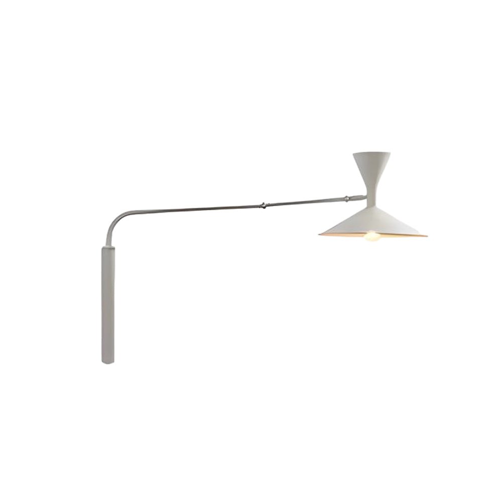 WINTHROP METAL SWING ARM TRUMPET WALL SCONCE