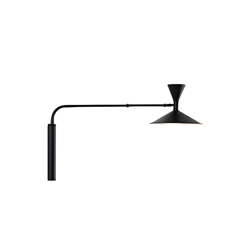WINTHROP METAL SWING ARM TRUMPET WALL SCONCE