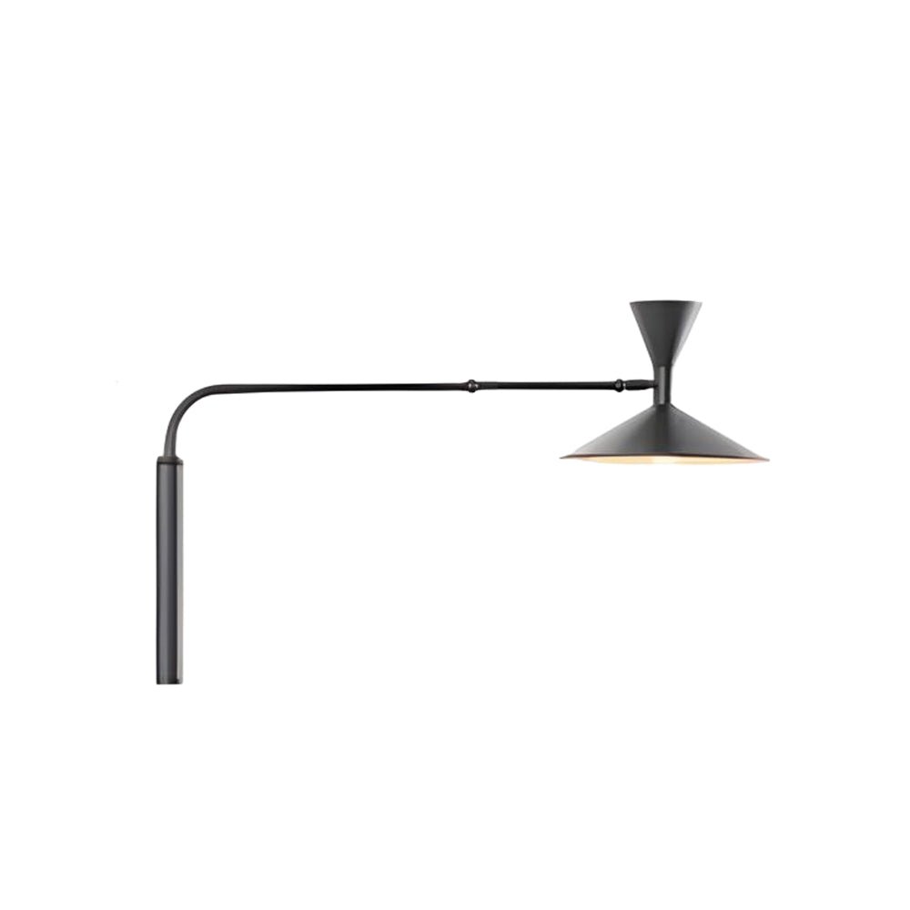 WINTHROP METAL SWING ARM TRUMPET WALL SCONCE