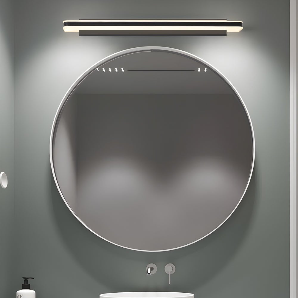 RAVENHALL DIMMABLE LINEAR LED BATHROOM LIGHT WITH ACRYLIC SHADE