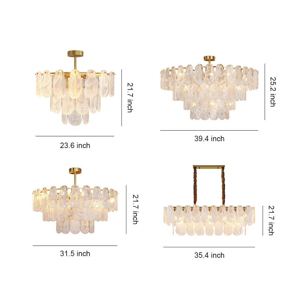 BRAMBLETON COPPER & GLASS SUSPENDED LIGHTING