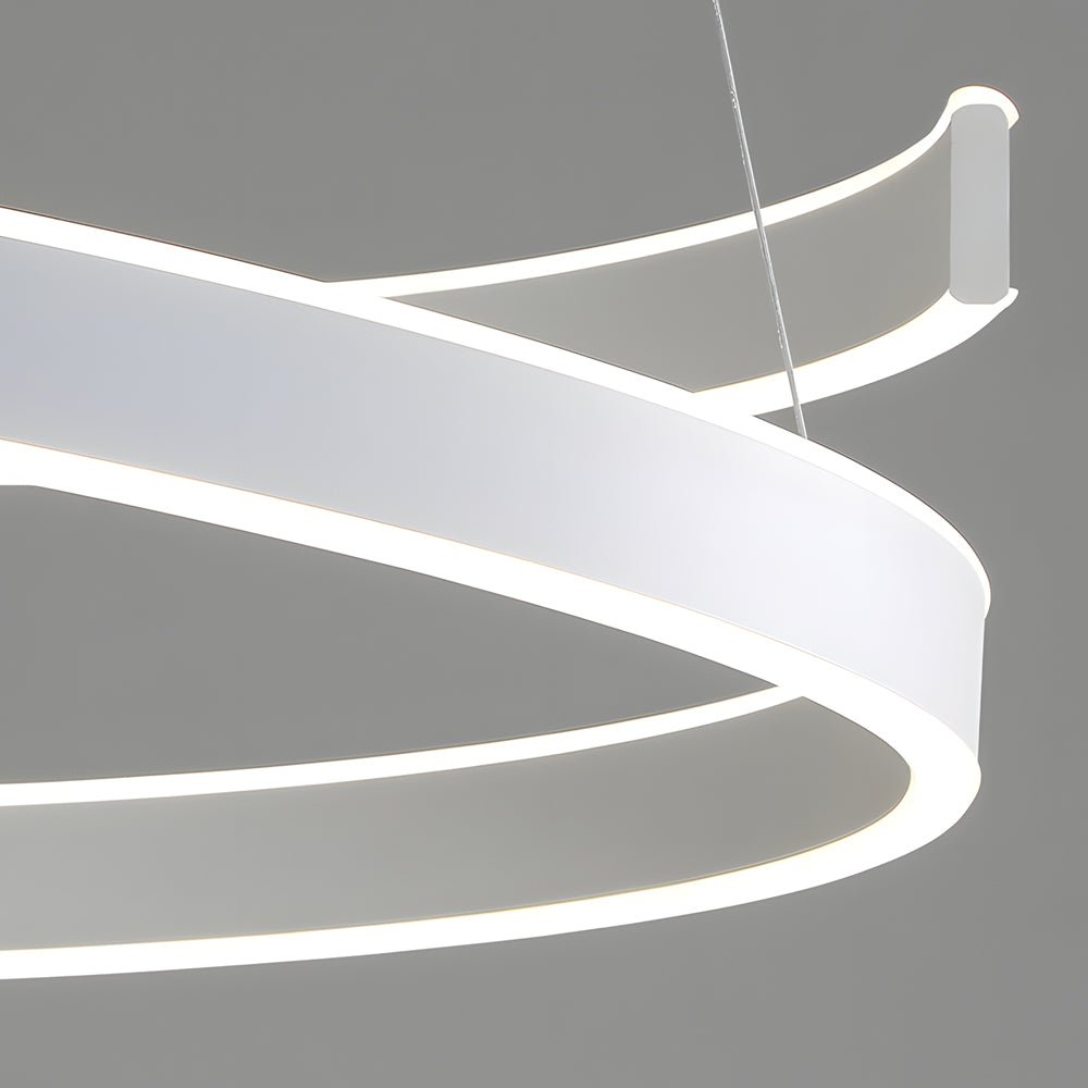 WINDSOR WHIRL MATTE WHITE LED PENDANT LIGHT