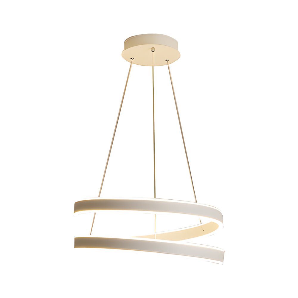 WINDSOR WHIRL MATTE WHITE LED PENDANT LIGHT