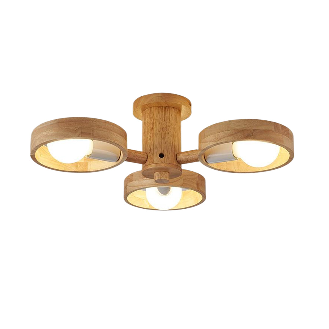 THORNBURY RUBBERWOOD LED HANGING LANTERN