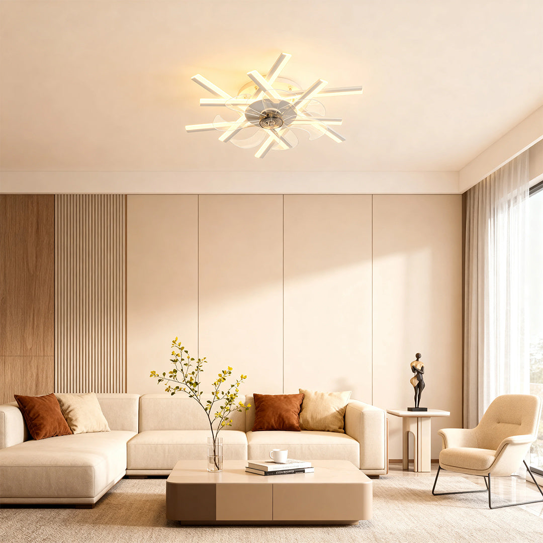 WINTHROP IRON SUSPENDED LIGHTING FAN